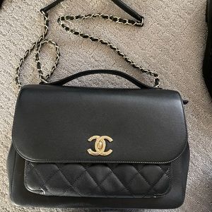 Chanel business affinity. Caviar, black leather. Only used a few times.